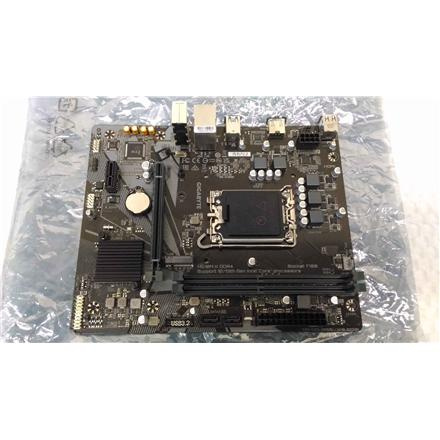 Renew. | Gigabyte H610M K DDR4 1.0 M/B | Processor family Intel | Processor socket LGA1700 | DDR4 DIMM | Memory slots 2 | Supported hard disk drive interfaces SATA, M.2 | Number of SATA connectors 2 | Chipset Intel H610 Express | Micro ATX |  |