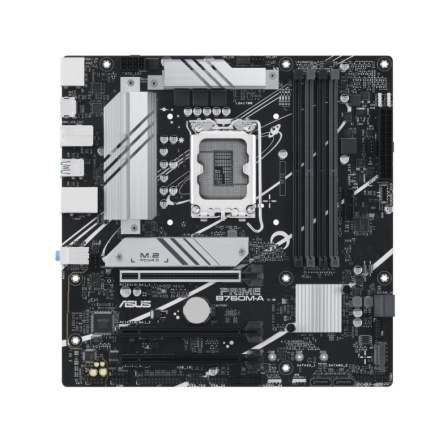 Mainboard|ASUS|Intel B760 Express|LGA1700|Micro-ATX|Memory DDR5|Memory slots 4|2xPCI-Express 4.0 16x|2xM.2|1xHDMI|2xDisplayPort|4xUSB 2.0|2xUSB 3.2|1xPS/2|1xRJ45|3xAudio port|PRIMEB760M-A-CSM