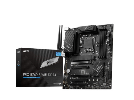 MSI Emaplaat PRO B760-P WIFI DDR4 s1700 4DDR4 DP/HDMI ATX