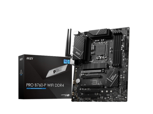 MSI Emaplaat PRO B760-P WIFI DDR4 s1700 4DDR4 DP/HDMI ATX
