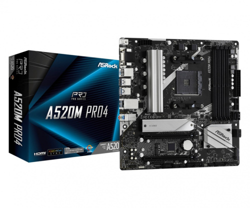 Asrock A520M Pro4 Socket AM4 micro  ATX
