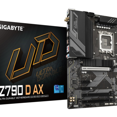 GIGABYTE Z790 D AX Motherboard - Supports Intel Core 14th Gen CPUs, 12+1+1 Phases Digital VRM, up to 7600MHz DDR5 (OC), 3xPCIe 4.0 M.2, Wi-Fi 6E, 2.5GbE LAN, USB 3.2 Gen 2
