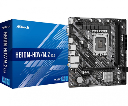 ASRock H610M-HDV/M.2 R2.0 Emaplaat