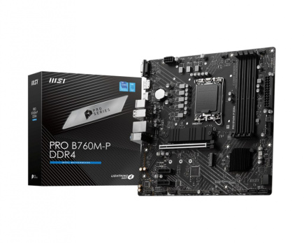 MSI PRO B760M-P DDR4 Emaplaat Intel B760 LGA 1700 micro ATX