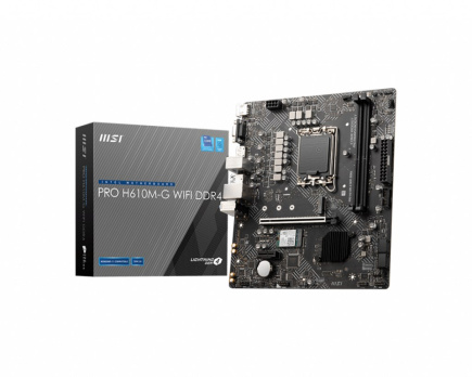 MSI PRO H610M-G WIFI DDR4 Emaplaat Intel H610 LGA 1700 micro ATX