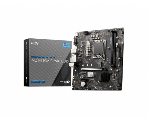 MSI PRO H610M-G WIFI DDR4 Emaplaat Intel H610 LGA 1700 micro ATX