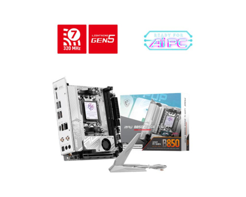 Mainboard|MSI|AMD B850|SAM5|Mini-ITX|Memory DDR5|Memory slots 2|MPGB850IEDGETIWIFI