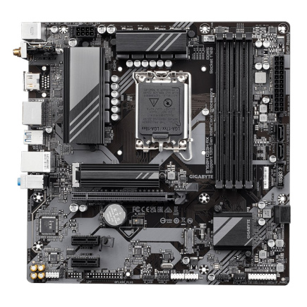 GIGABYTE B760M DS3H AX Emaplaat - Supports Intel Core 14th Gen CPUs, 6+2+1 Phases Digital VRM, up to 7600MHz DDR5 (OC), 2xPCIe 4.0 M.2, Wi-Fi 6E, 2.5GbE LAN, USB 3.2 Gen 2
