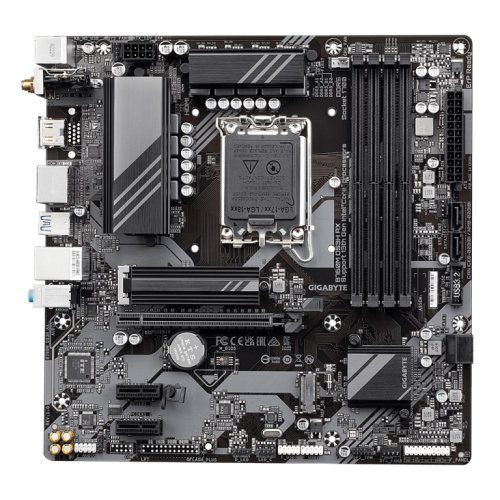 GIGABYTE B760M DS3H AX Emaplaat - Supports Intel Core 14th Gen CPUs, 6+2+1 Phases Digital VRM, up to 7600MHz DDR5 (OC), 2xPCIe 4.0 M.2, Wi-Fi 6E, 2.5GbE LAN, USB 3.2 Gen 2