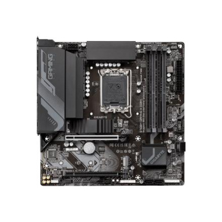 Gigabyte | B760M GAMING X DDR4 1.0 M/B | Processor family Intel | Processor socket  LGA1700 | DDR4 DIMM | Memory slots 4 | Supported hard disk drive interfaces 	SATA, M.2 | Number of SATA connectors 4 | Chipset Intel B760 Express | Micro ATX