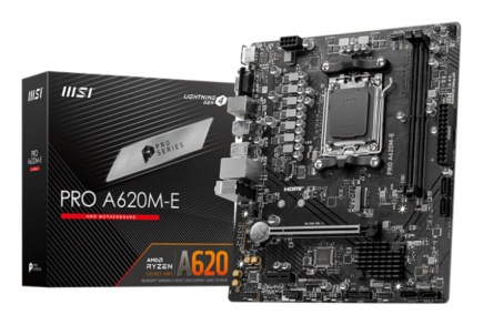 MSI PRO A620M-E Emaplaat AMD A620 Socket AM5 micro ATX