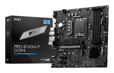 MSI PRO B760M-P DDR4 Motherboard Intel B760 LGA 1700 micro ATX