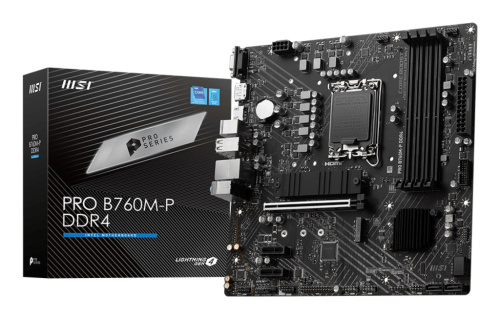 MSI PRO B760M-P DDR4 Motherboard Intel B760 LGA 1700 micro ATX