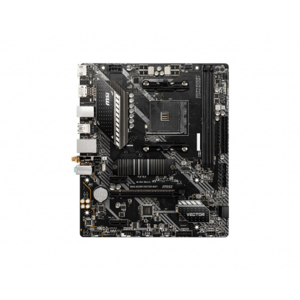 AM4 MSI A520M VECTOR WIFI mATX (M.2 Port. PCIe 3.0 x 4. NVMe PCI:2 PCIe:1 RAM:4)