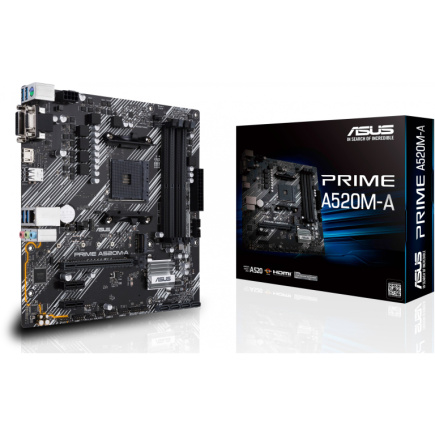 ASUS PRIME A520M-A II/CSM AM4 A520/HDMI-DVI-VGA/M.2/µATX