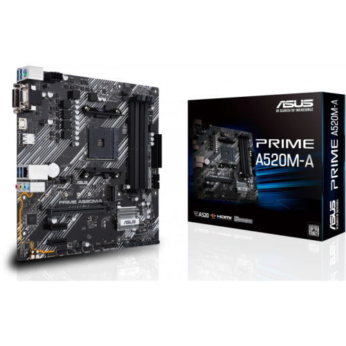 ASUS PRIME A520M-A II/CSM AM4 A520/HDMI-DVI-VGA/M.2/µATX