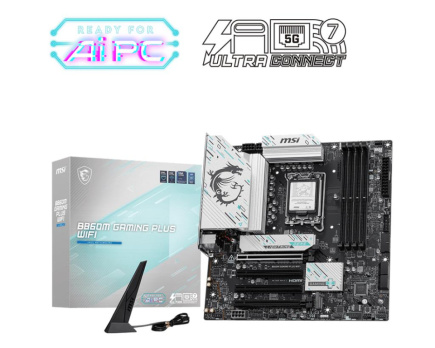 Mainboard|MSI|Intel B860 Express|LGA1851|Micro-ATX|Memory DDR5|Memory slots 4|B860MGAMINGPLUSWIFI