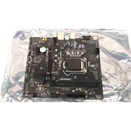 Taastatud. MSI PRO H510M-B | MSI PRO H510M-B | Processor family Intel | Processor socket LGA1200 | DDR4 DIMM | Memory slots 2 | Supported hard disk drive interfaces SATA, M.2 | Number of SATA connectors 4 | Chipset Intel H470 | mATX |  | MSI PRO H510M-B |