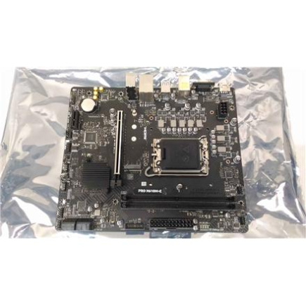 Taastatud. MSI PRO H610M-E | MSI PRO H610M-E | Processor family Intel | Processor socket  LGA1700 | Supported hard disk drive interfaces SATA, M.2 | Number of SATA connectors 4 | USED, REFURBISHED, WITHOUT ORIGINAL PACKAGING AND ACCESSORIES, ONLY