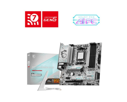 Mainboard|MSI|AMD B850|SAM5|Micro-ATX|Memory DDR5|Memory slots 4|B850MGAMINGPLUSWIFI