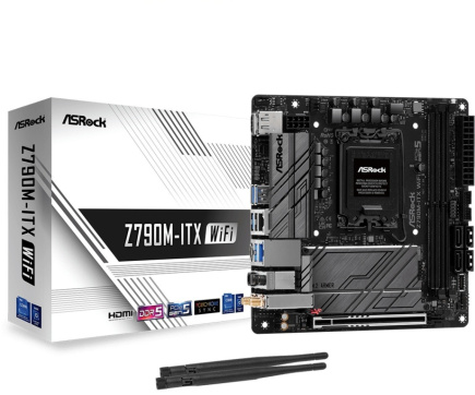 ASRock Z790M-ITX WIFI S1700 2DDR5 HDMI M.2 mITX