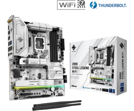 Mainboard|ASROCK|Intel Z890|LGA1851|ATX|Memory DDR5|Memory slots 4|Z890STEELLEGENDWIFI