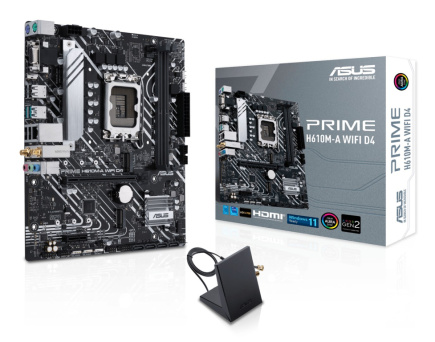 ASUS PRIME H610M-A WIFI D4 Intel H610 LGA 1700 micro ATX PLYASU1700104