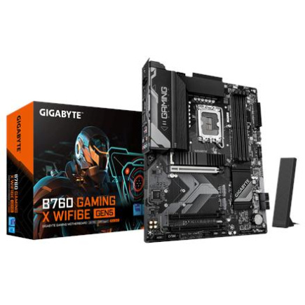 Gigabyte B760 G X WF6E GEN5 | Processor family Intel | Processor socket LGA1700 | DDR5 | Supported hard disk drive interfaces M.2, SATA | Number of SATA connectors 4