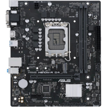 ASUS PRIME H610M-R D4 - Motherboard - micro ATX - LGA1700 Socket - H610 Chipset - USB 3.2 Gen 1 - Gigabit LAN - onboard graphics (CPU required) - HD Audio (8-channel) 