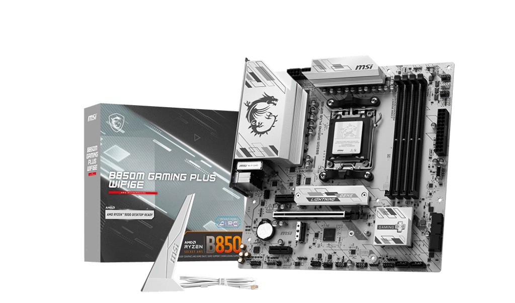 Tootefoto - MSI B850M GAMING PLUS WIFI6E | Processor family AMD | Processor socket AM5 | Supported hard disk drive interfaces SATA, M.2 | Number of SATA connectors 4
