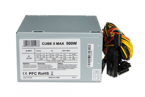 iBox CUBE II power supply unit 500 W 20+4 pin ATX ATX Silver