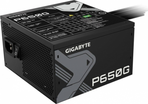 Gigabyte GP-P650G - Power supply (internal) - ATX12V - 80 PLUS Gold - AC 100-240 V - 650 Watt - active PFC 