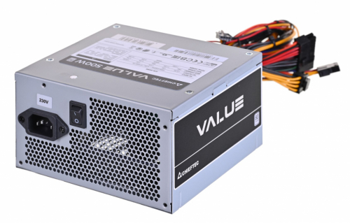 Chieftec Value APB-500B8 power supply unit 500 W 20+4 pin ATX ATX Silver