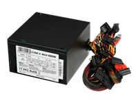 IBOX CUBE II 600W APFC 12CM FAN BLACK EDITION power supply