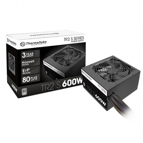 Thermaltake Power supply TR2 S Black 600W (80+ 230V EU, 2xPEG, 120mm, Single Rail)