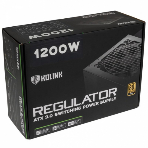 Kolink Regulator 80 PLUS Gold PSU, ATX 3.0, PCIe 5.0, modular - 1200 Watts