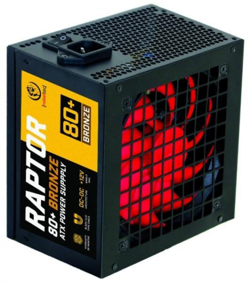 ATX Power Supply Rebeltec RAPTOR 600W, BRONZE 80+, Single Rail, DC-DC