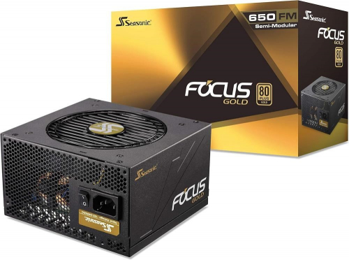 Seasonic Focus Gold 650 power supply unit 650 W 20+4 pin ATX ATX Black