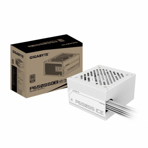 Power Supply|GIGABYTE|GP-P650SS ICE|650 Watts|Efficiency 80 PLUS SILVER|PFC Active|MTBF 100000 hours|GP-P650SSICE