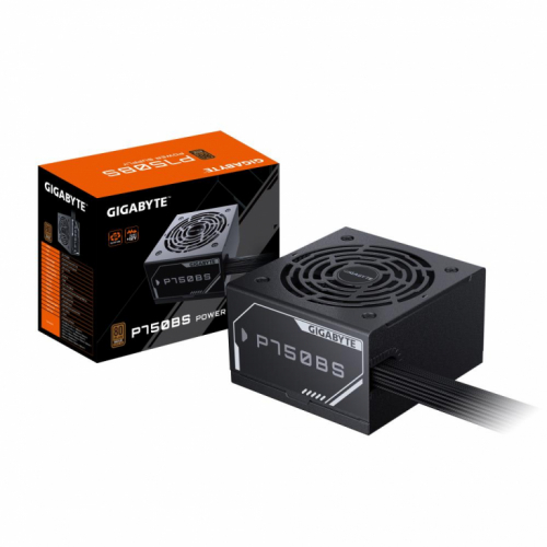 Power Supply|GIGABYTE|GP-P750BS|750 Watts|Efficiency 80 PLUS BRONZE|PFC Active|MTBF 100000 hours|GP-P750BS