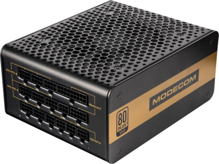 ModeCom Volcano 750 GOLD - Power supply (internal) - ATX12V 2.31 - 80 PLUS Gold - AC 100-240 V - 750 Watt - active PFC - black