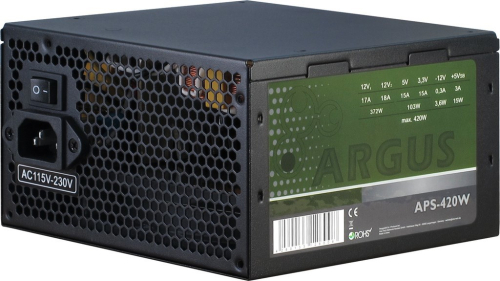 Inter-Tech Argus APS power supply unit 420 W 20+4 pin ATX ATX Black