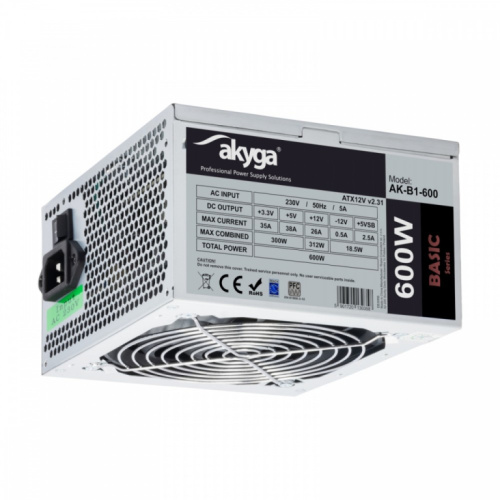 AKYGA POWER SUPPLY ATX 600W B1
