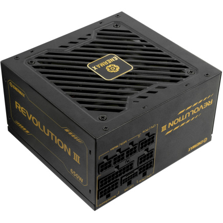 650W Enermax Power Supply 650W Revolution3 80+ Gold Black FULLMOD