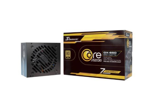 Power Supply|SEASONIC|CORE GX ATX 3.1|650 Watts|Efficiency 80 PLUS GOLD|MTBF 100000 hours|COREGX-650