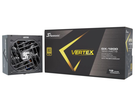 Power Supply|SEASONIC|VERTEX GX|1200 Watts|Efficiency 80 PLUS GOLD|MTBF 100000 hours|VERTEXGX-1200