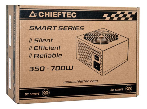 Chieftec Smart GPS-600A8 power supply unit 600 W 20+4 pin ATX ATX Черный