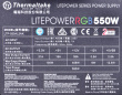 Computer power supply THERMALTAKE LITEPOWER RGB 550W, 24-pin