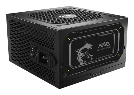 Power Supply|MSI|MAG A850GL PCIE5 II|850 Watts|Efficiency 80 PLUS GOLD|PFC Active|MAGA850GLPCIE5II