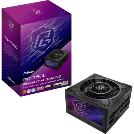 750W ASRock Phantom Gaming PG-750G 750W ATX 80+ Gold Must retail